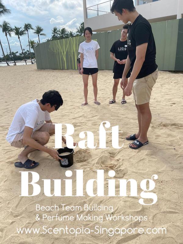 corporate employee at Raft Building team building