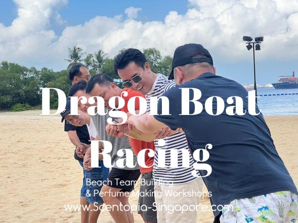corporate employee at Dragon Boat Racing team building