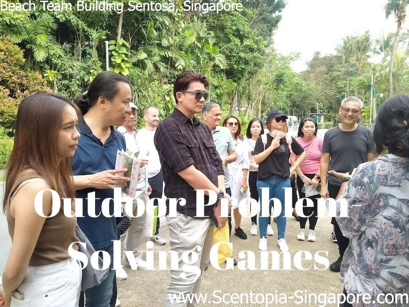 corporate employee at Outdoor Problem-Solving Games