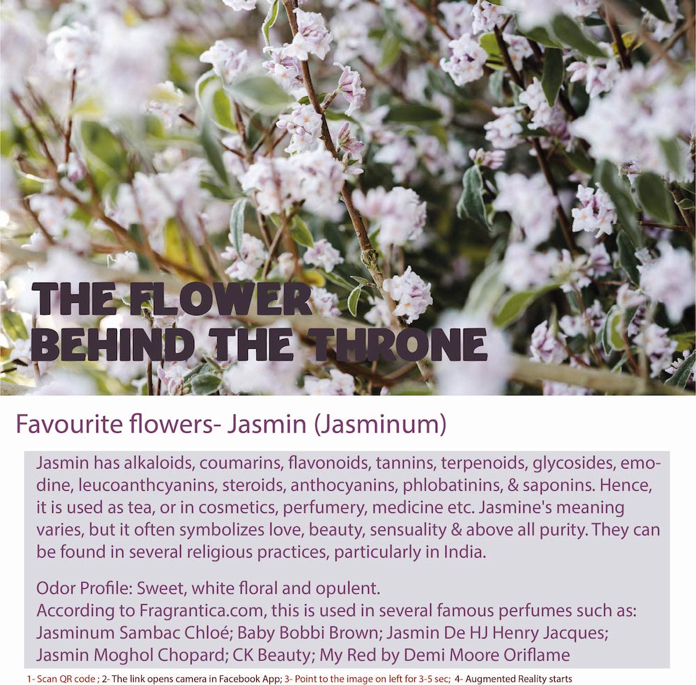 Jasmin Floral Perfume Bottle