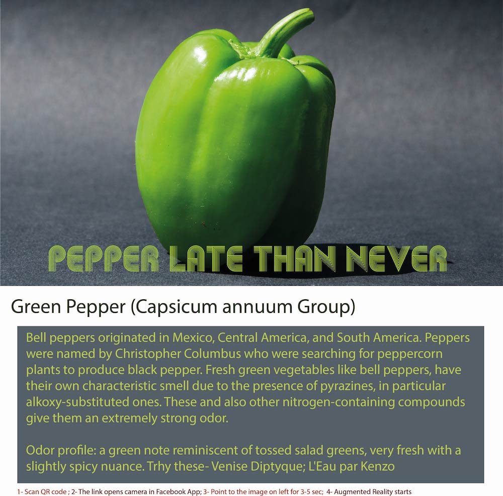 Green Pepper Scent Note Bottle