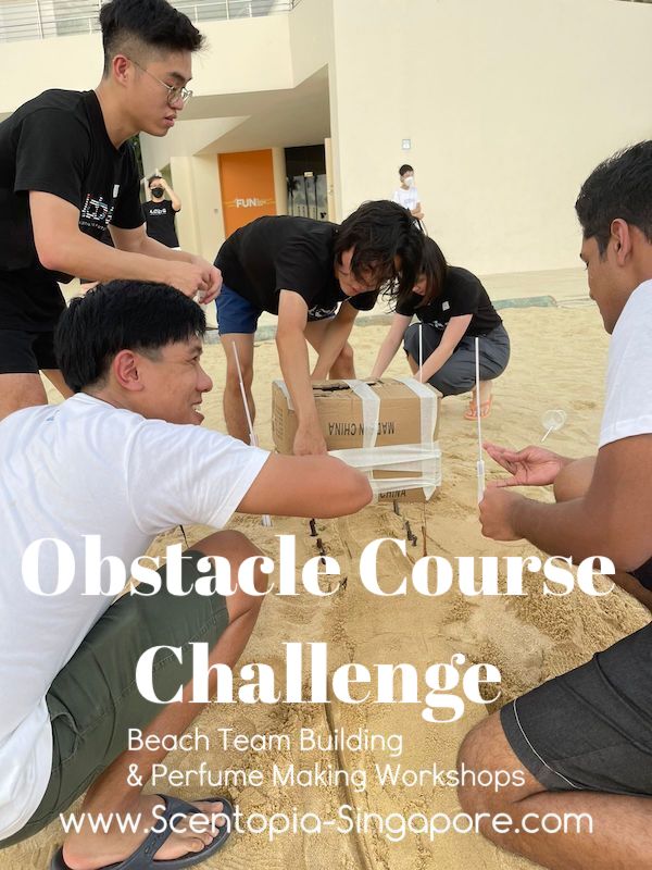 corporate employee at Obstacle Course Challenge team building