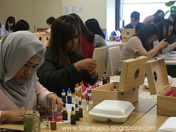 nice team building with aromatherapy indoor