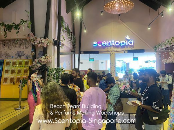 corporate team at scentopia for scent crafting