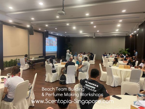 corporate aromatherapy event at sentosa singapore