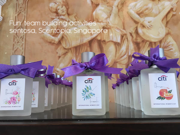 Corporate perfume making by citibank at scentopia