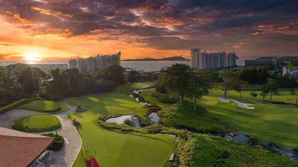 beautiful view at Sentosa gold course