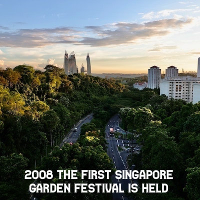2008: The first Singapore Garden Festival is held