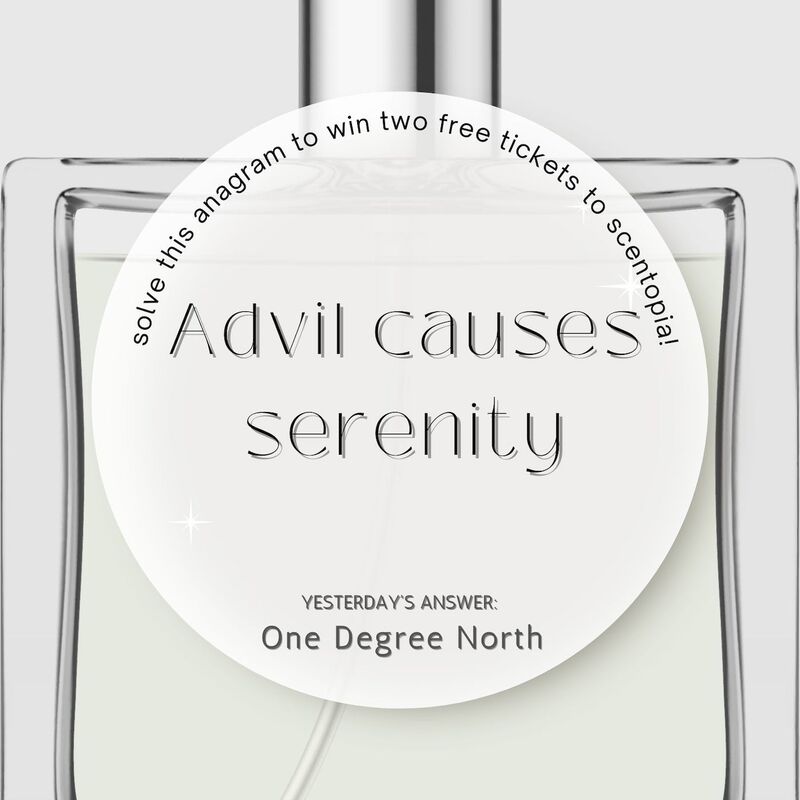 One Degree North is the result for yesterday scented anagram