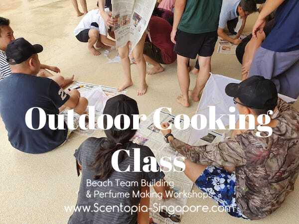corporate employee at Outdoor Cooking Class team building