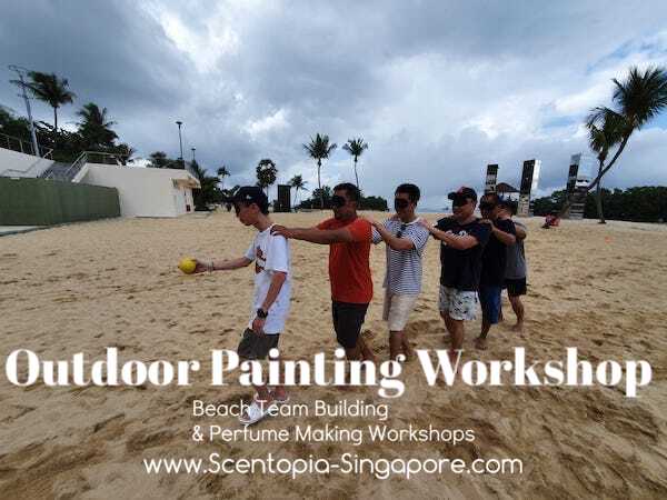 corporate employee at Outdoor Painting Workshop team building