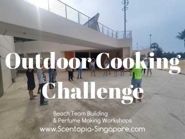 corporate employee at Outdoor Cooking Challenge team building