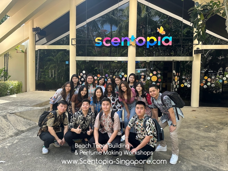 Happy Team Members Bonding at Scentopia Event