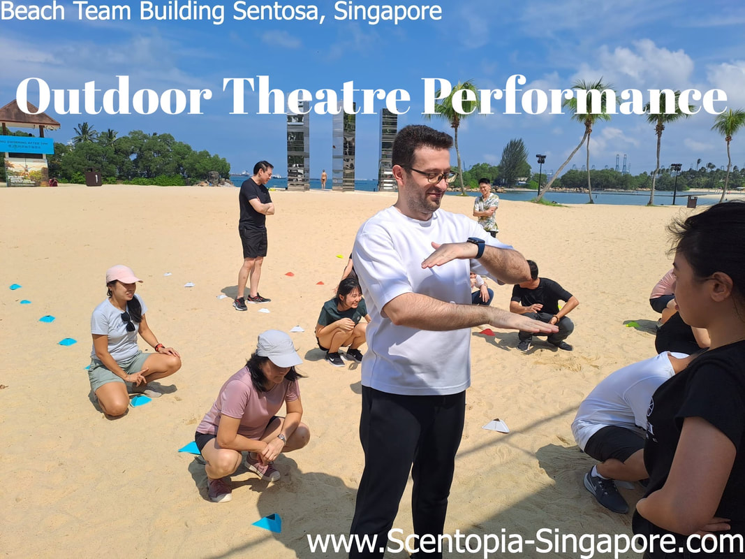 Picturecorporate employee at Outdoor Theatre Performance team building