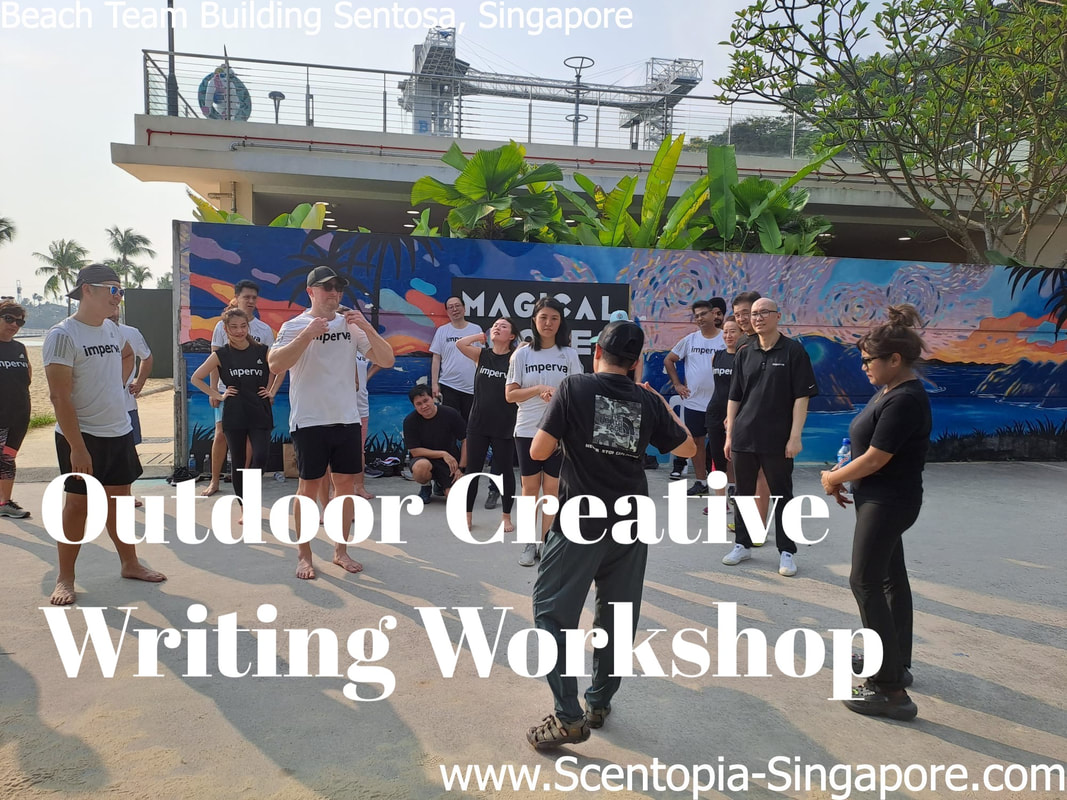 team at Outdoor Creative Writing Workshop