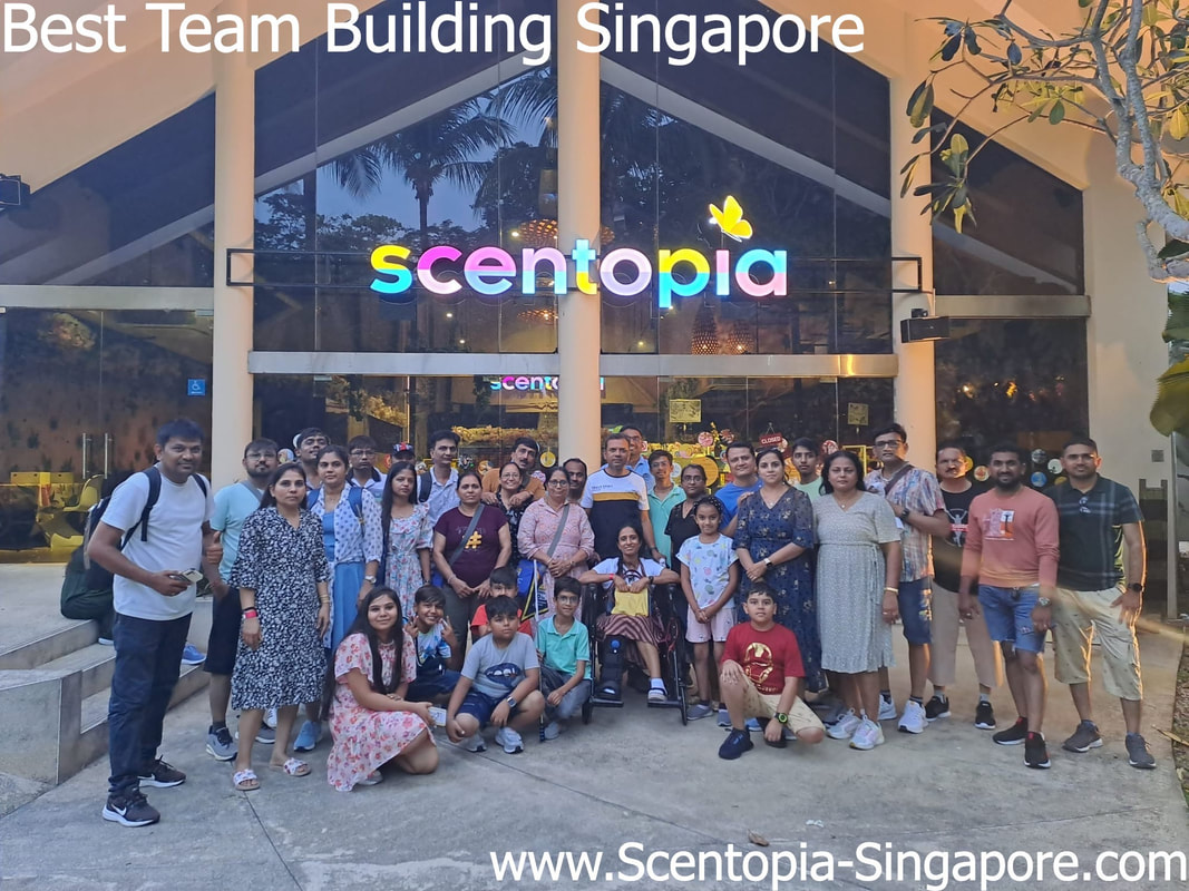 corporate team at new attraction sentosa singapore