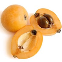 Loquat are small round fruit that ranges from yellow to red-orange colour,