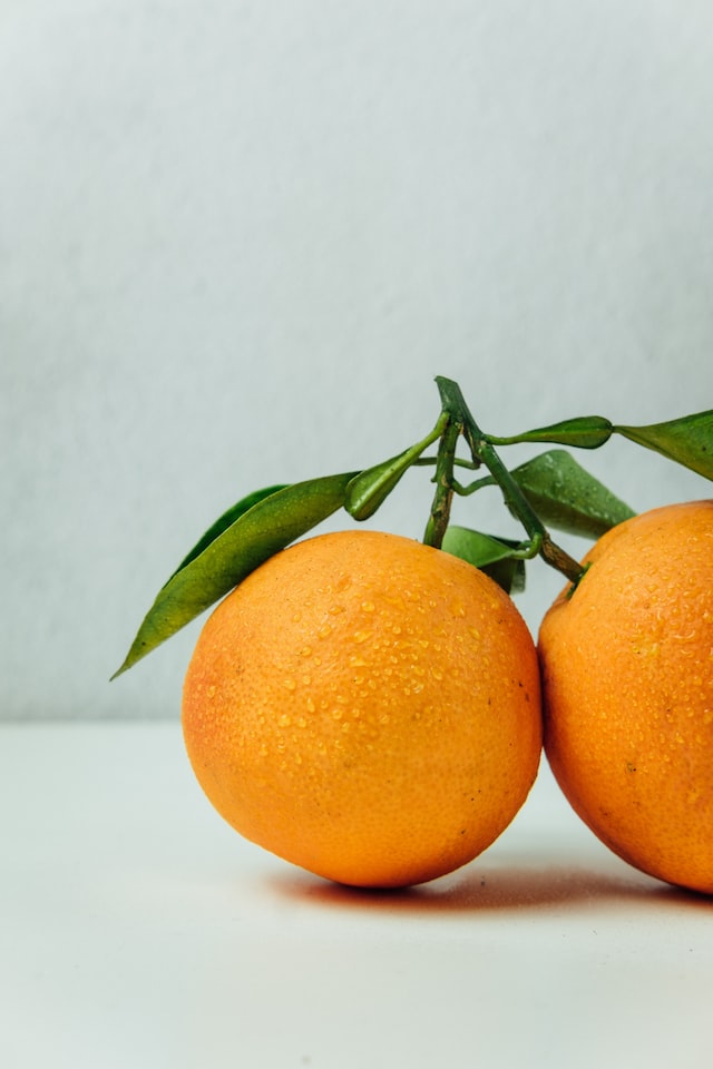 two bitter orange fruit for fruity perfumes