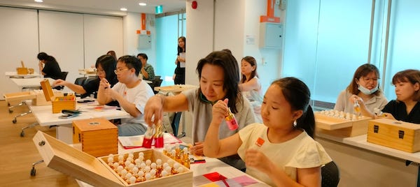 mother daughter bonding over fragrance creation at secondary school singapore