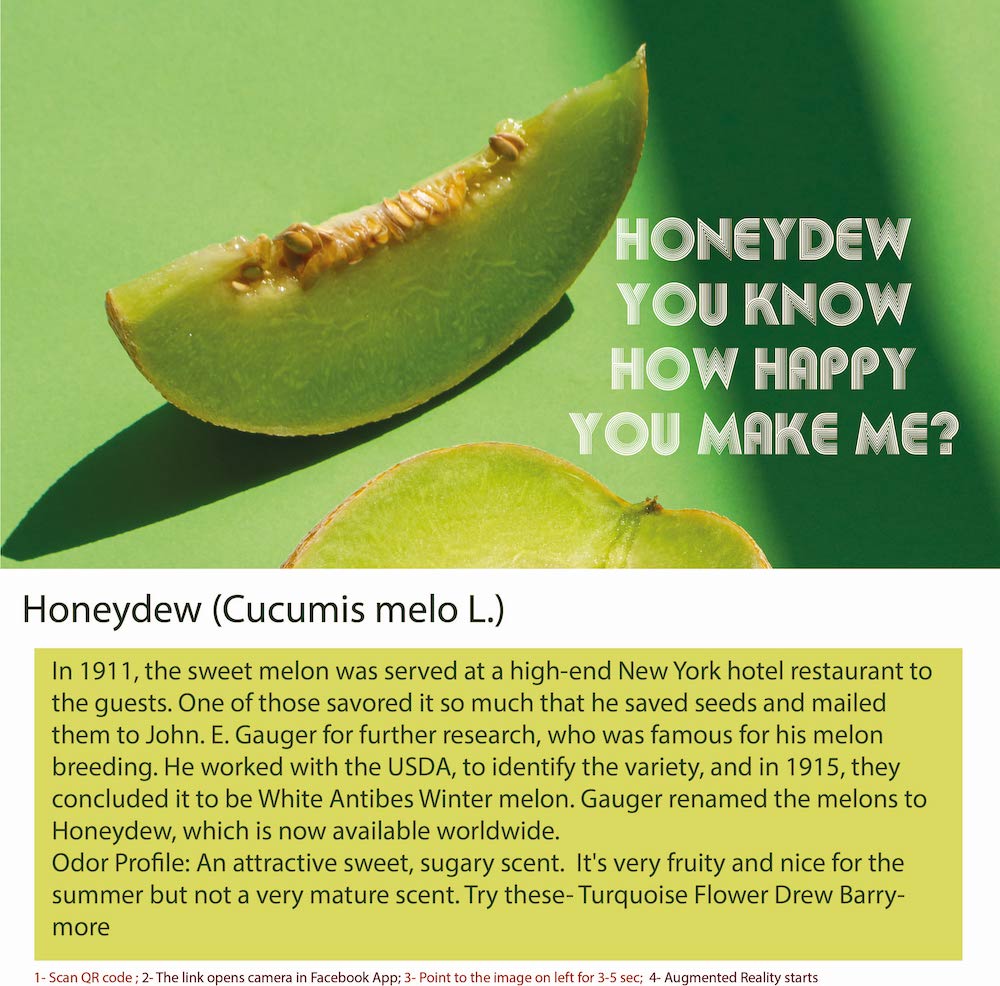 Honeydew Fruity Sweet Perfume Material Bottle
