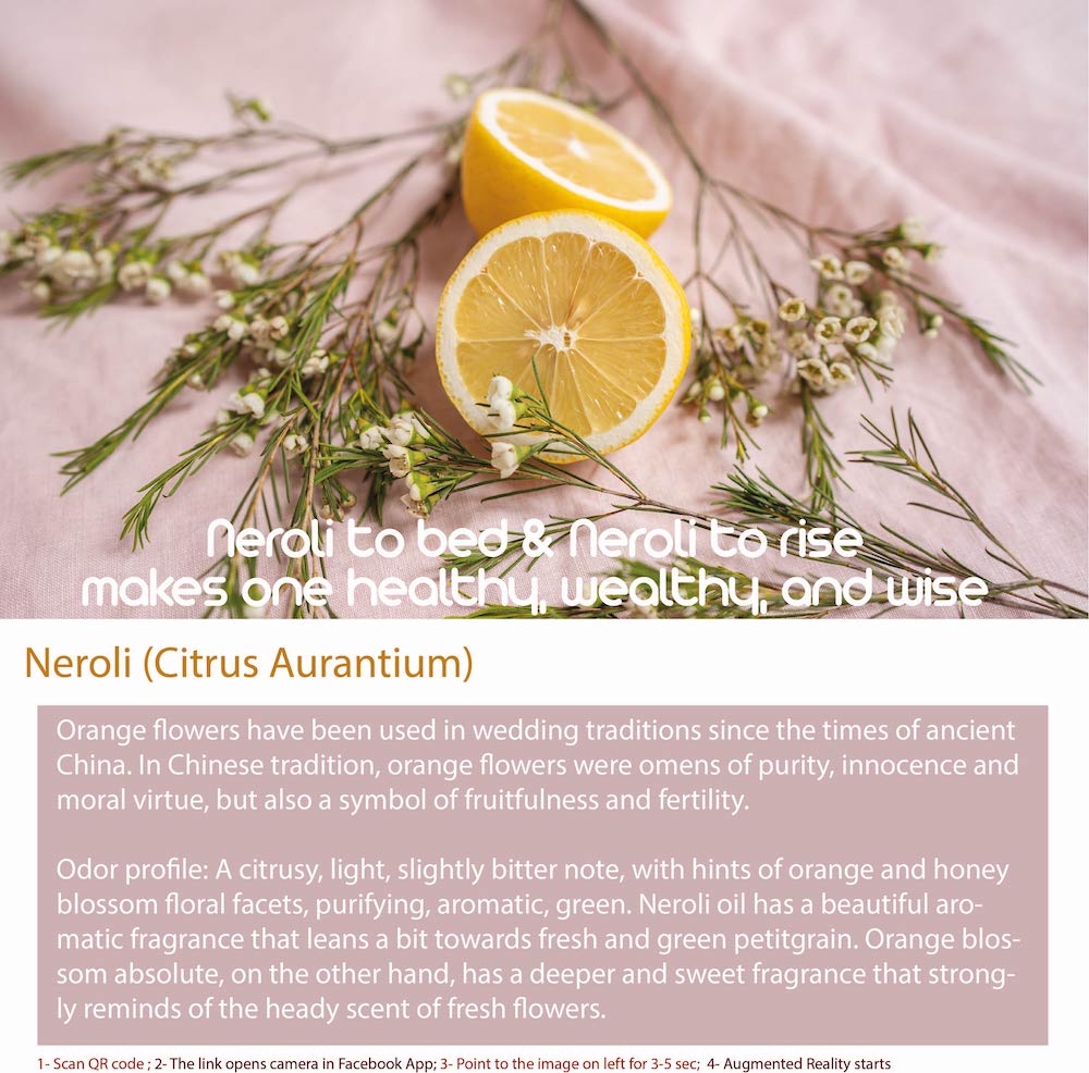 Neroli is an essential oil that is extracted from the bitter orange tree (Citrus aurantium)