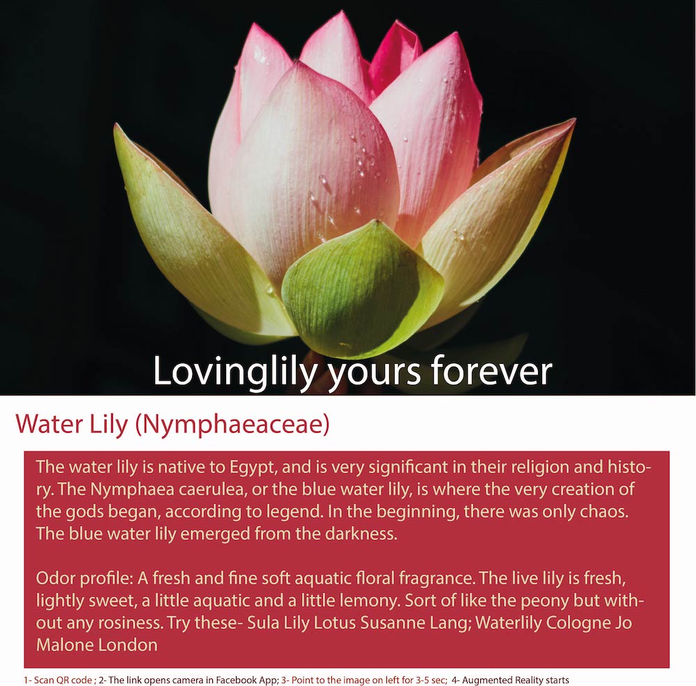 Water Lily Fragrance Bottle