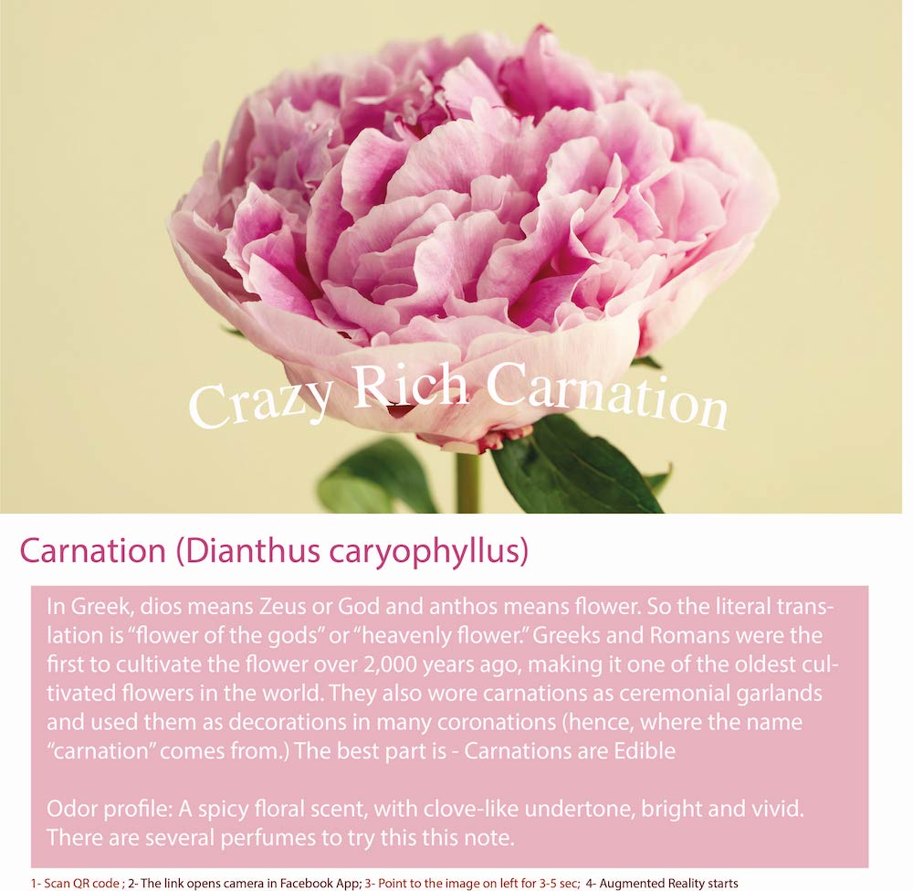 Carnation Perfume Bottle - Elegance in a Flask
