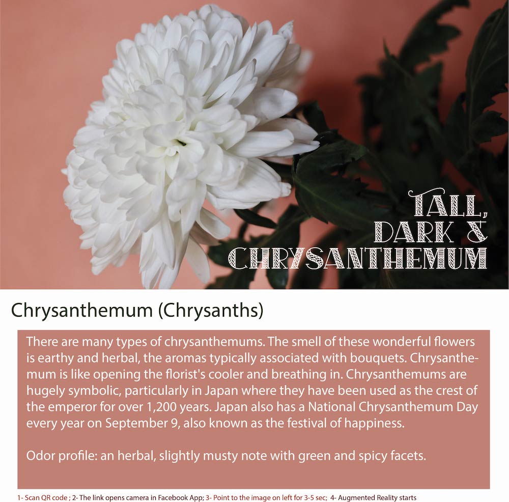 Chrysanthemum Perfume Bottle - Delicate Floral Fragrance