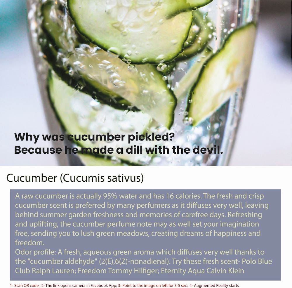 Fresh Cucumber Perfume Ingredient Close-Up